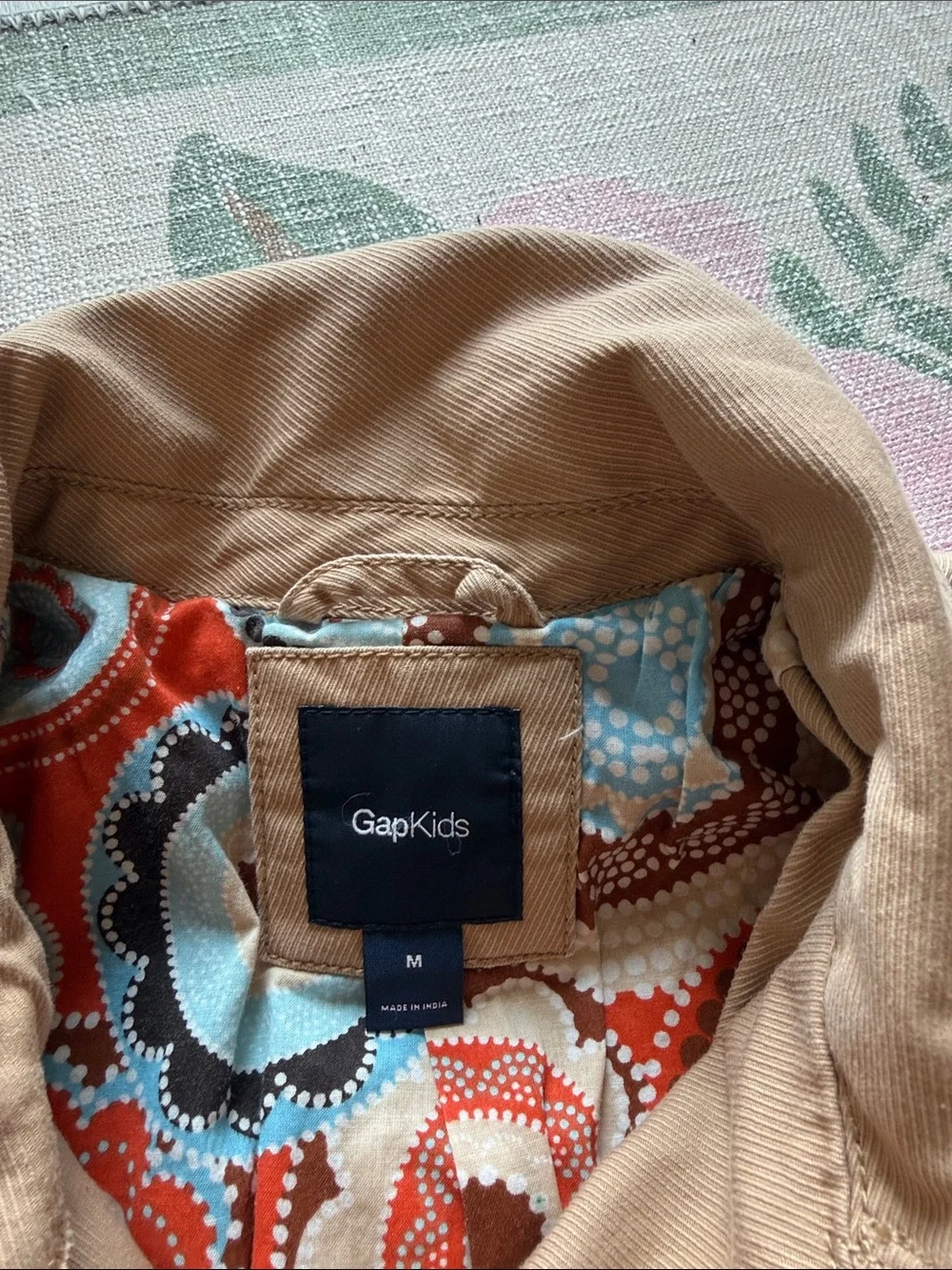 Gap Kids Denim Khaki Jacket Size M (7/8)